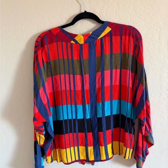 Express Multicolor Striped Blouse - Picture 4 of 5